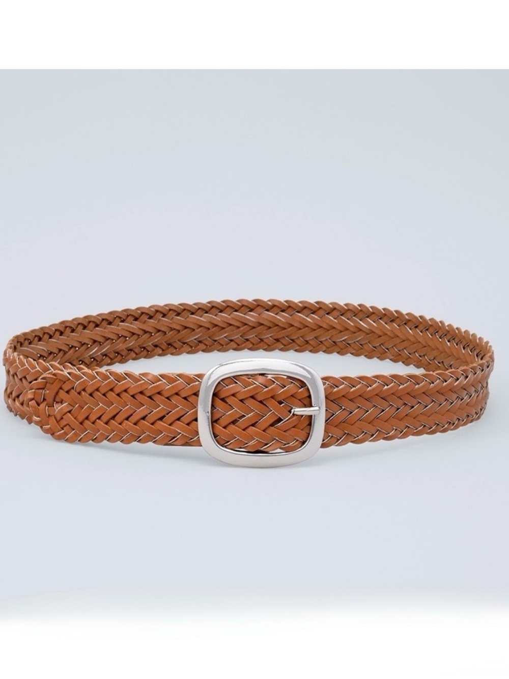 WHBM WOVEN LEATHER BELT